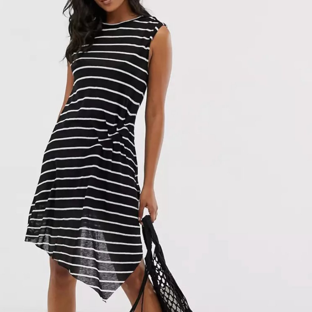 AllSaints Jersey Stripe Dress M